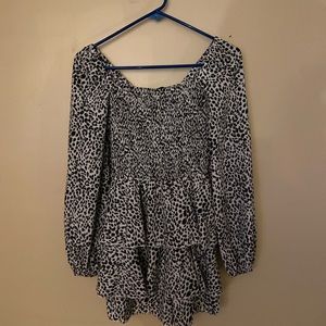 Leopard print Romper